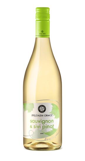 Sauvignon & sivi pinot, vrhunsko belo vino, Jeruzalem Ormož, 0,75 l