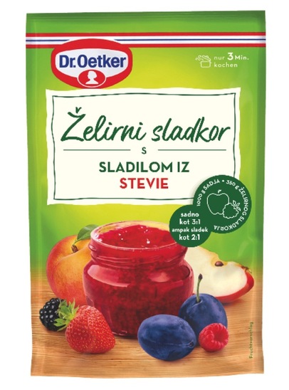 Želirni sladkor s sladilom iz stevie, Dr. Oetker, 350 g