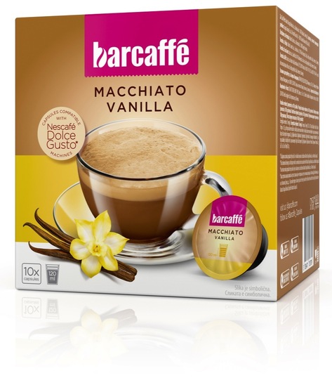 Kava, Macchiato Vanilla, kapsule, Barcaffe, 140 g