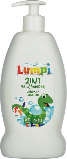 Gel in šampon, jabolko, Lumpi, 500 ml