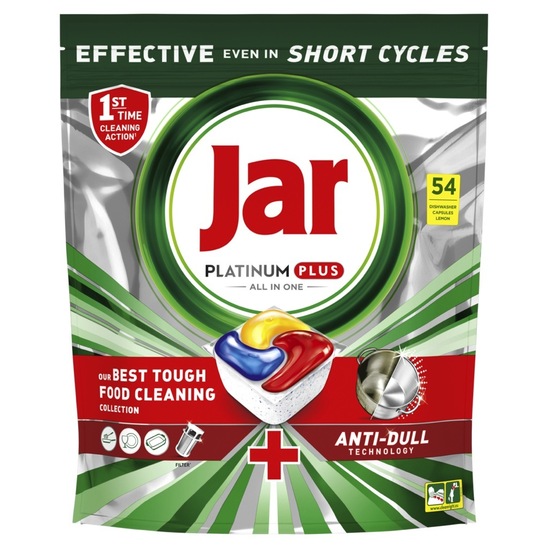 Detergent za strojno pomivanje posode Lemon, Jar Platinum Plus, 54/1