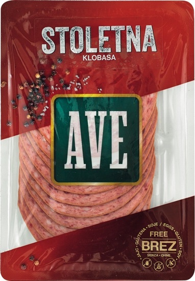 Narezek Stoletna klobasa, Ave, pakirano, 100 g