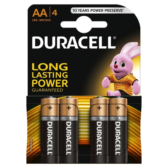 Baterijski vložek Duracell, Basic AA, 4/1