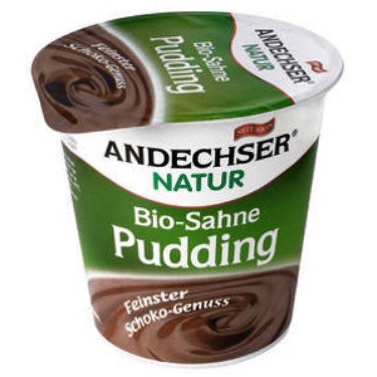 Bio čokoladni puding, 10 % m.m., Andechser, 150 g