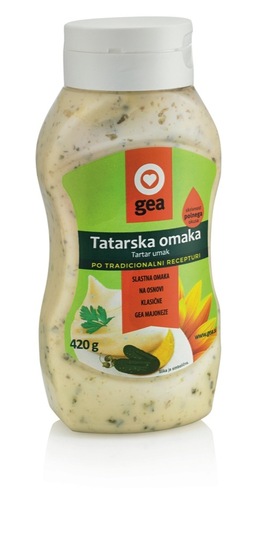 Tatarska omaka, Gea, plastenka, 420 g