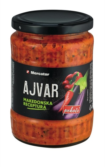 Domači pekoči ajvar, Mercator, 550 g