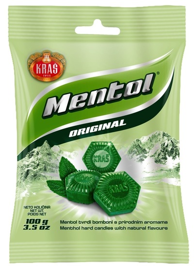 Bonboni Mentol, Kraš, 100 g