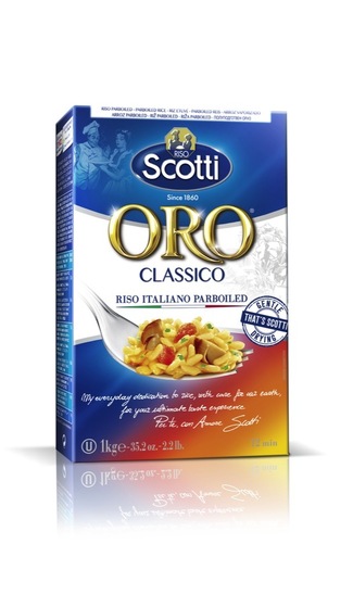 Parboiled riž Oro, Scotti, 1 kg