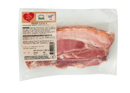 Hamburška slanina, KZ Laško, pakirano, cena za kg