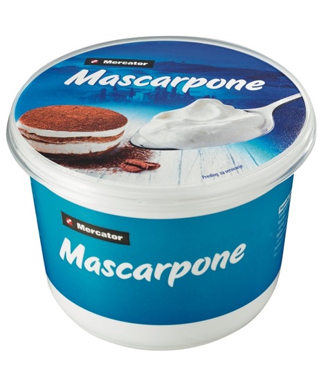 Mascarpone, Mercator, 500 g
