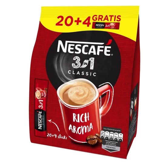 Instant kava 3v1 Classic, Nescafe, 396 g