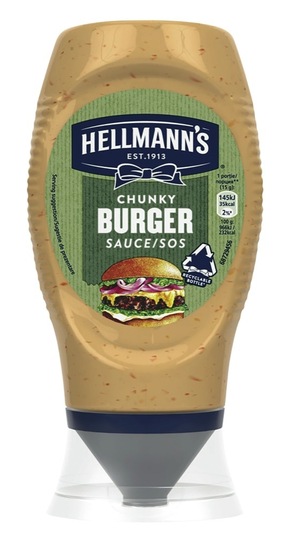 Omaka, Chunky burger, Hellmann's, 250 ml