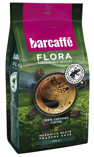 Mleta kava Flora, Barcaffe, 200 g