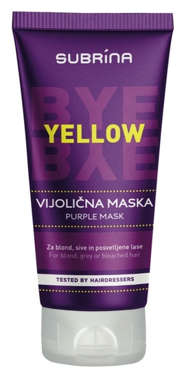 Maska za lase Bye Bye Yellow, Subrina, 150 ml