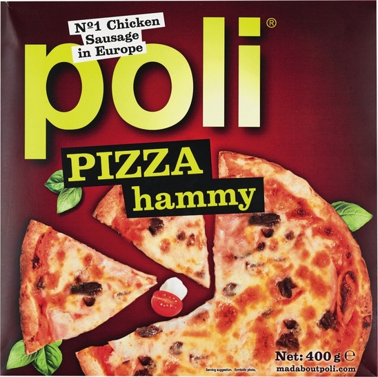 Pizza Hammy, Poli, zamrznjeno, 400 g
