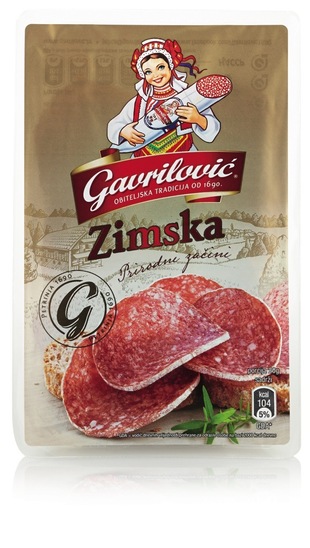 Narezek zimska salama, Gavrilović, pakirano, 80 g