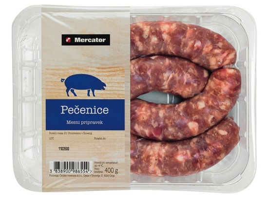 Pečenice, Mercator, 400 g