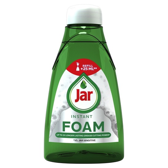 Detergent za ročno pomivanje posode aktivna pena, Jar, polnilo, 375 ml