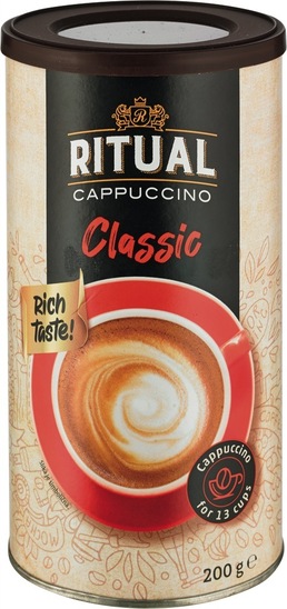 Cappuccino instant, Classic, Ritual, 200 g