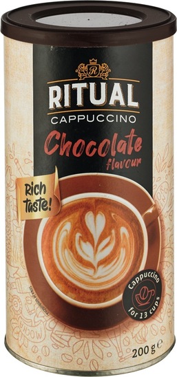 Cappuccino instant, čokolada, Ritual, 200 g