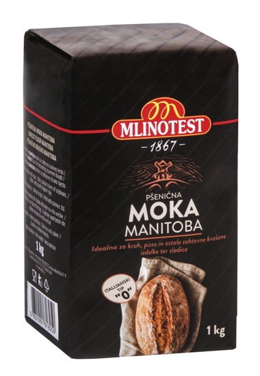 Pšenična moka Manitoba, tip 0, Mlinotest, 1 kg