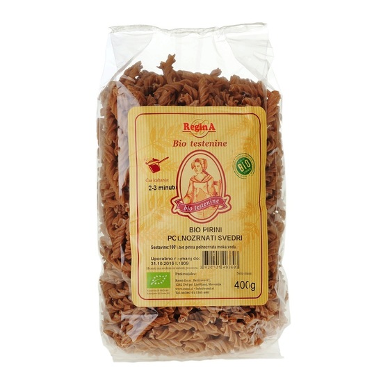 Bio pirini polnozrnati svedri, Regina, 400 g