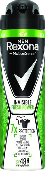 Deodorant Men Invisible Fresh Power sprej, Rexona, 150 ml