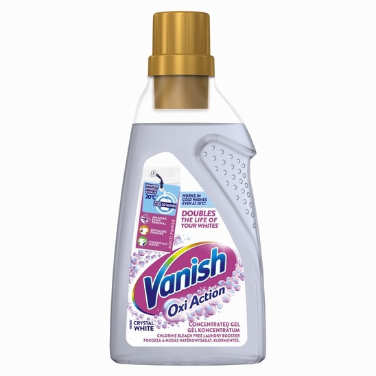 Detergent za odstranjevanje madežev, Vanish Oxi gel White, 750ml