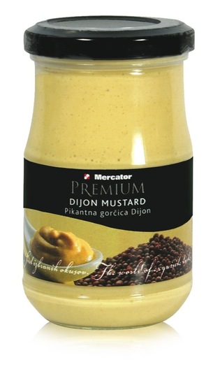 Pikantna gorčica Dijon, Mercator Premium, 200 g