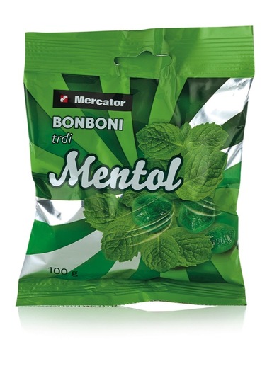 Bonboni Mentol, Mercator, 100 g