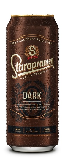 Temno pivo Staropramen, 4,4 % alkohola, 0,5 l