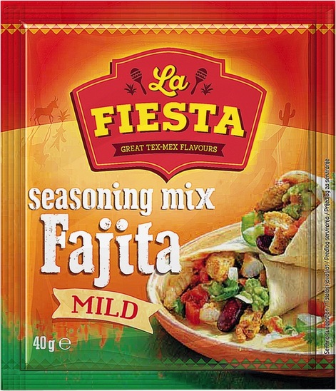 Začimbna mešanica Fajita, La Fiesta, 40 g