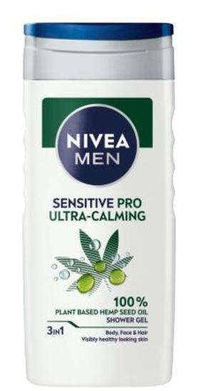 Gel za prhanje Men, Sensitive Pro Ultra Calming, Nivea, 250 ml