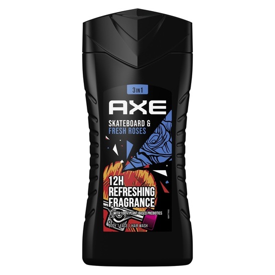 Gel za prhanje, Skateboard, Axe, 250 ml