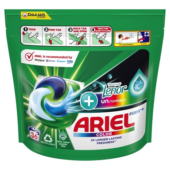 Detergent za pranje perila, Ariel kapsule Unstoppables, 36/1