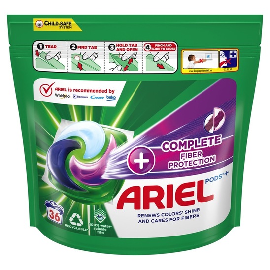 Detergent za pranje perila, Ariel kapsule Complete Protection, 36/1