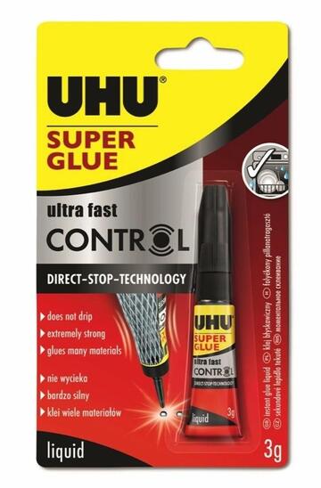 Sekundno lepilo, Control blister, Uhu, 3 g