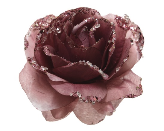 Vrtnica na sponki, roza, 14 cm