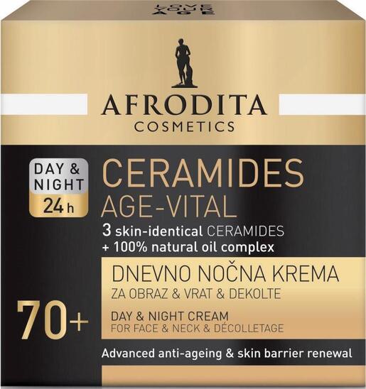 Dnevno nočna krema za obraz Ceramides Age Vital, Afrodita, 50 ml