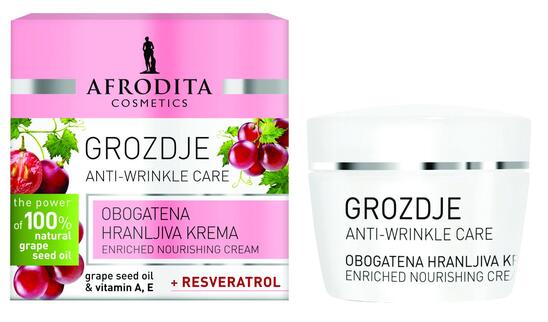 Hranljiva krema za obraz, Grapes, Afrodita, 50 ml