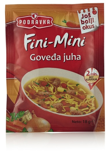 Goveja juha Fini-mini, Podravka, 18 g