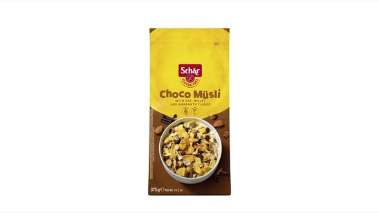 Čokoladni musli, brez glutena, Schar, 375 g