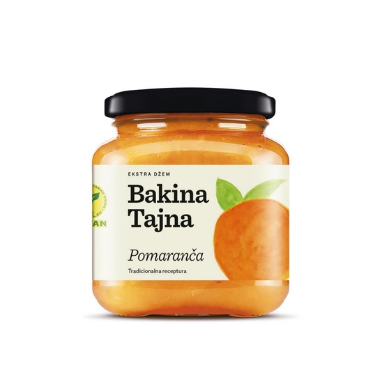 Extra pomarančni džem, Bakina Tajna, 375 g