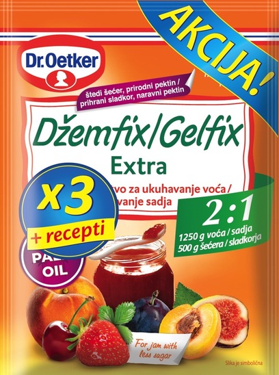 Pripomoček za vlaganje Gelfix Extra 2:1, Dr. Oetker, 75 g