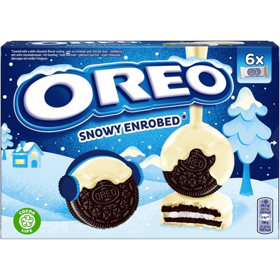 Keks oblit z belo čokolado, Oreo, 246 g