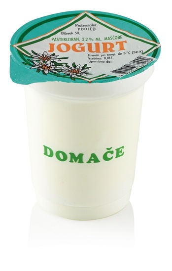 Navadni jogurt, 3,2 % m.m., Podjed, 180 g