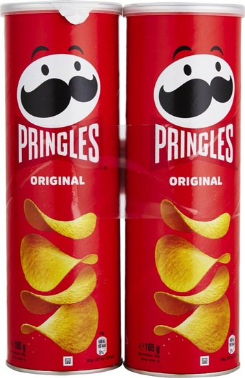 Čips Original, Pringles, 2 x 165 g