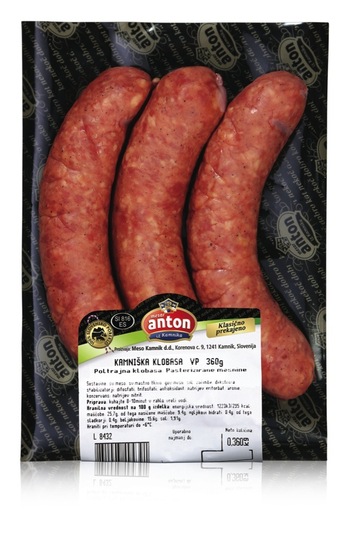 Kamniška klobasa, Anton, pakirano, 360 g