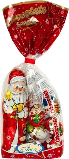 Vrečka s čokoladnimi figurami, Inco, 105 g