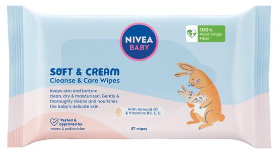 Robčki, Baby soft & cream, Nivea, 57/1